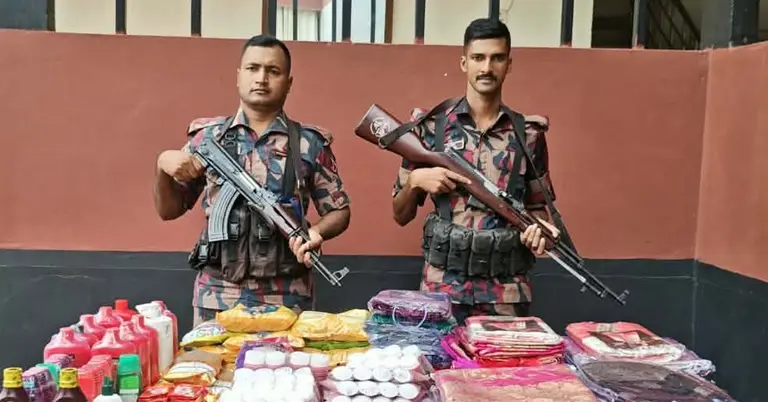 যশোরে চোরাচালানি পণ্য জব্দ